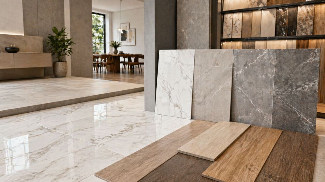 磁磚種類一次看懂！拋光磚、石英磚、木紋磚差在哪？